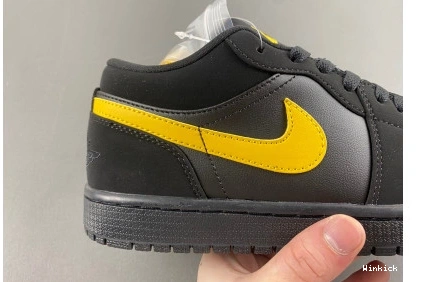 'Black Air Jordan Gold' University Low 1 1107